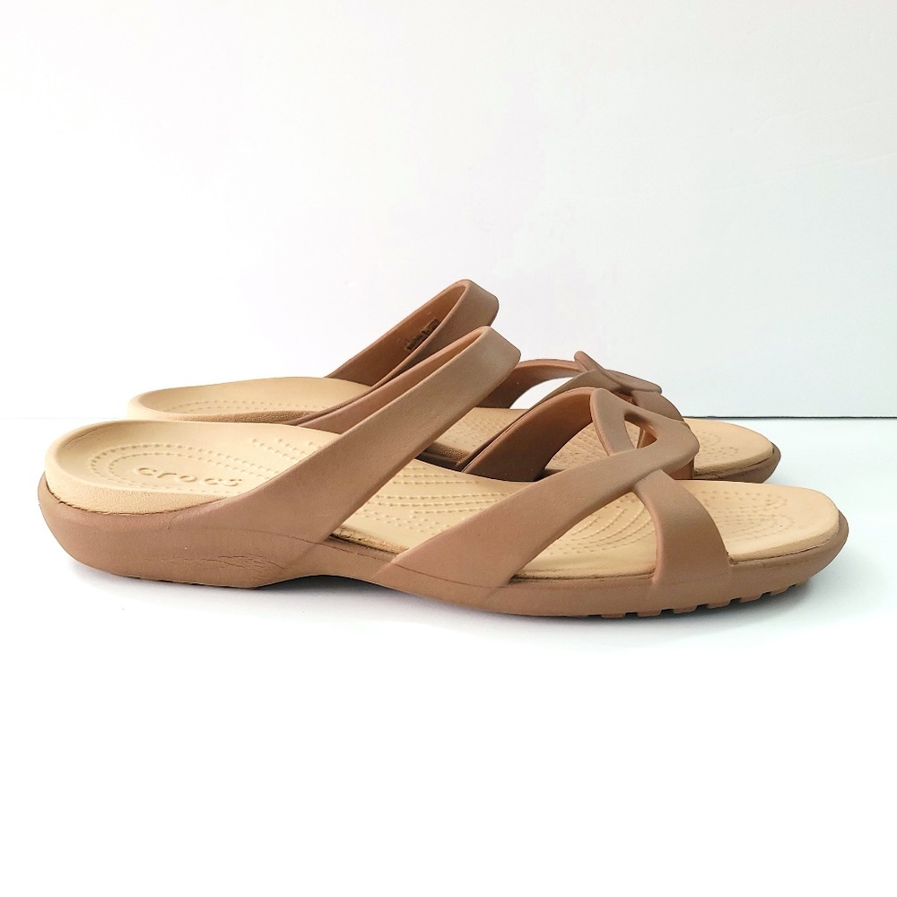 Croc's Meleen Twist Sandal Beige Size 10